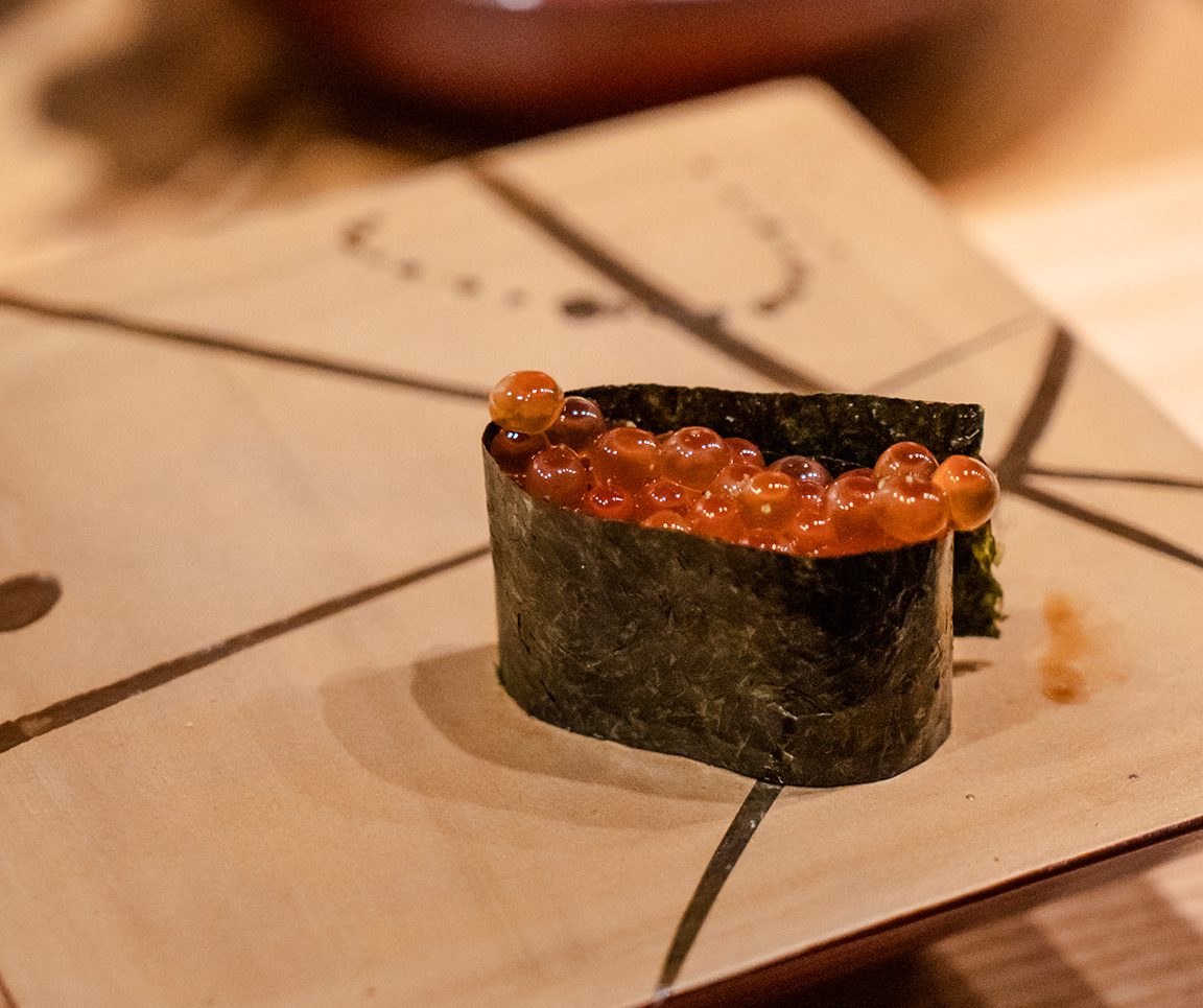 Savoring the Delicacies of the Sea: Our Hokkaido Ikura Gunkan (salmon roe)